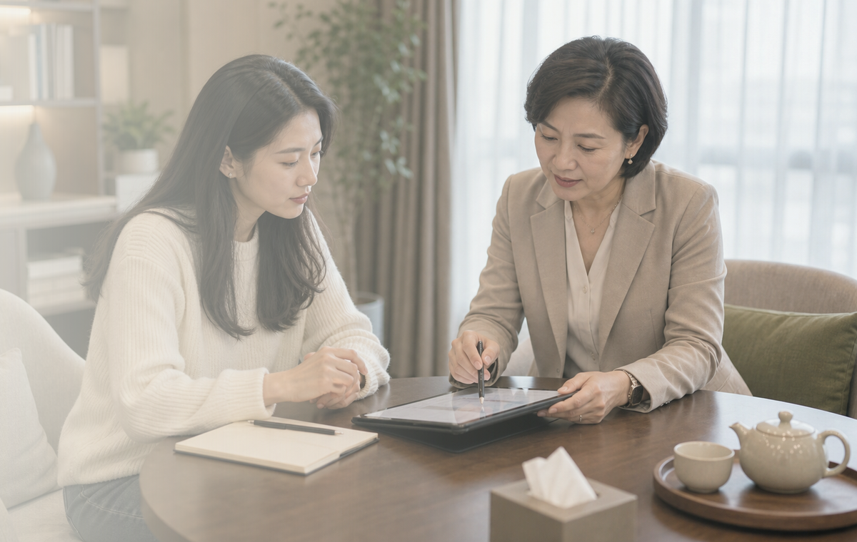 团团情感咨询工作方式场景图