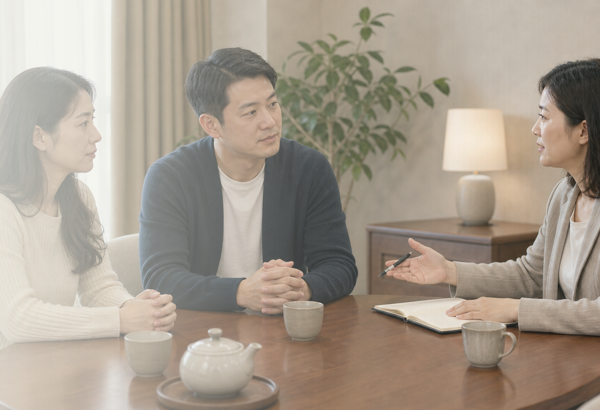 婚姻矛盾调解咨询详细沟通场景图