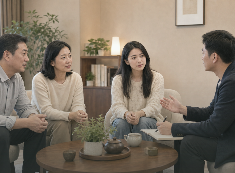 家庭关系沟通协调服务场景图