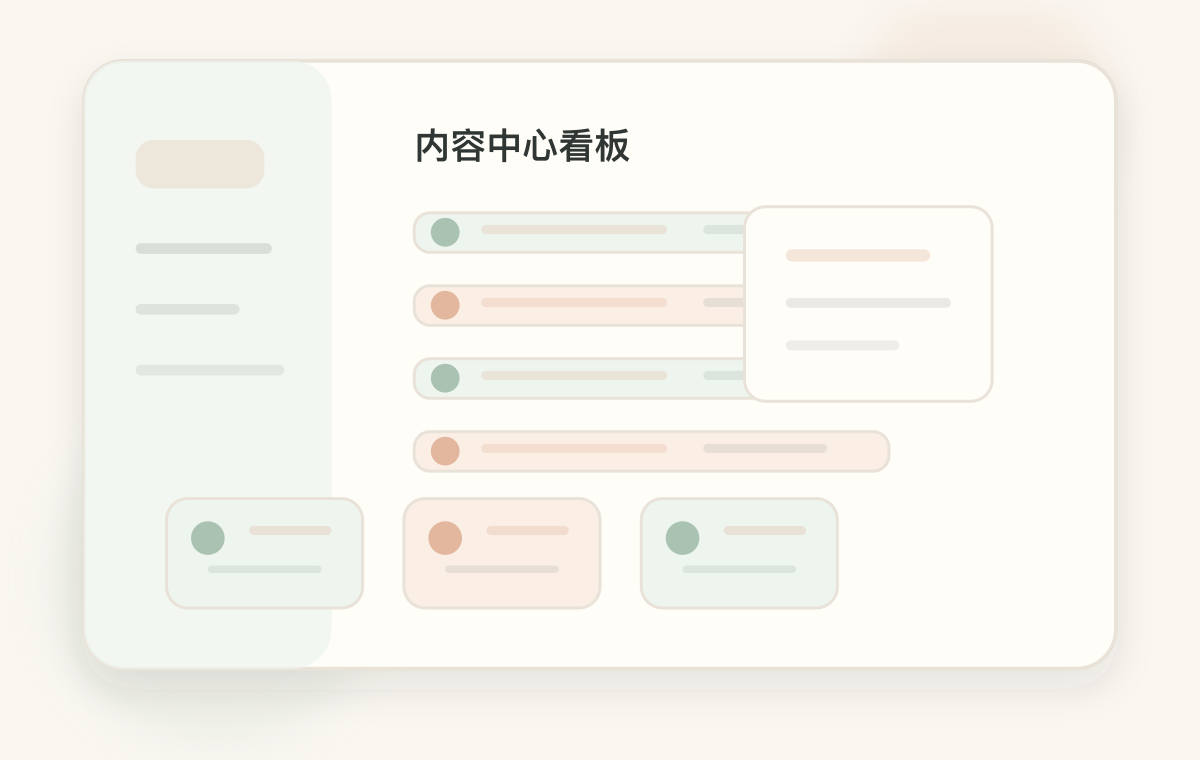 团团情感咨询内容中心看板图